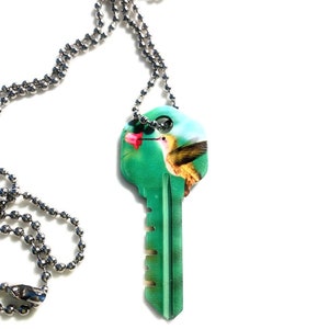 Pay it Forward, Giving HUMMINGBIRD KEY,  Necklace Personalized Gift, gift for her, gift for girlfriend, gift for Mom, gift for birthday