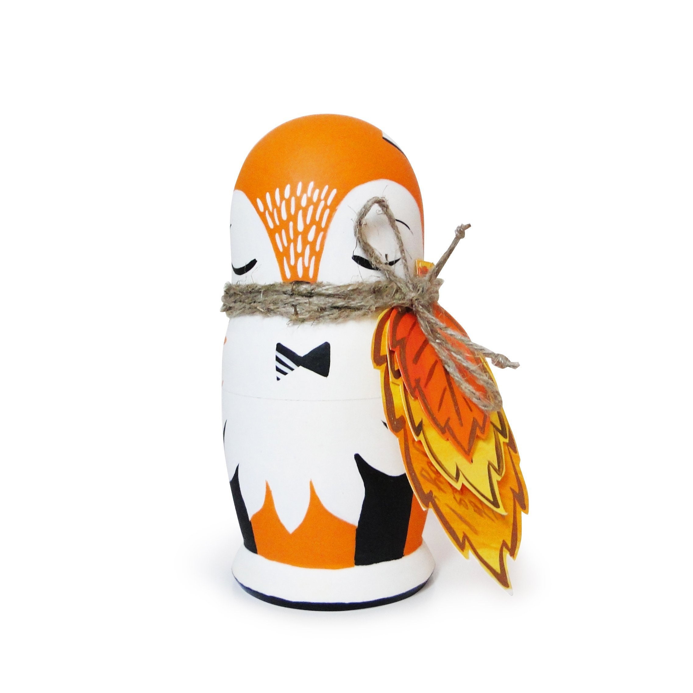 Fox Family Nesting Dolls 5.6 5 pcs Etsy