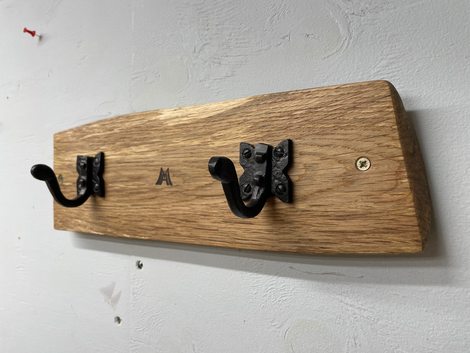 English Oak Coat Hook Wall Mounted Coat Rack Dog Lead Etsy UK