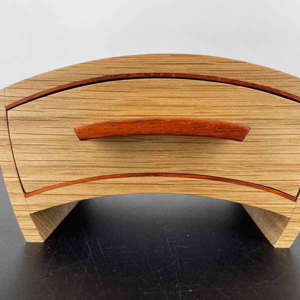 Funky Wooden Jewellery Box with Drawers, Unusual Jewellery Box, Wood Jewelry Box, Wooden Jewellery Box uk,