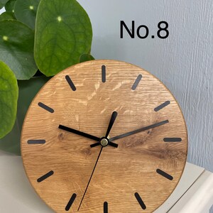 Wooden Desk Clock, English Oak Clock, Oak Mantel Clock, Office Desk Clock, Modern Desk Clock, Mantelpiece Clock, Wood Clock uk. No.8
