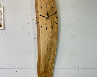 English Oak Wall Clock, Wooden Clocks, Unusual Wall Clock, Wooden Wall Clock, Farmhouse Style Wall Clock, driftwood wall clock.