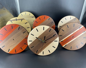 Wooden Desk Clock, Clock, Wood Mantel Clock, Office Desk Clock, Modern Desk Clock, Mantelpiece Clock, Wood Clock uk.