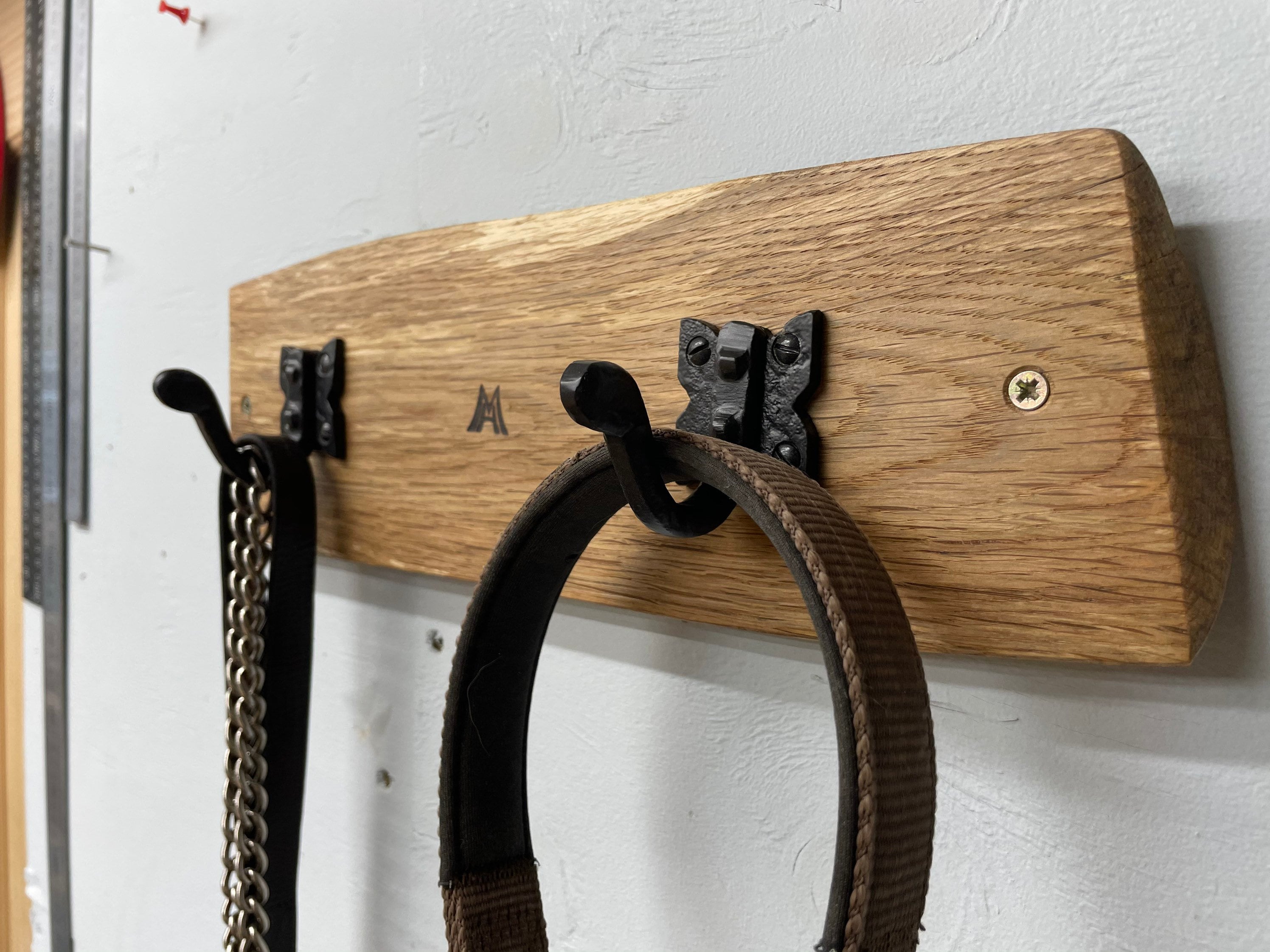 English Oak Coat Hook Wall Mounted Coat Rack Dog Lead Etsy UK