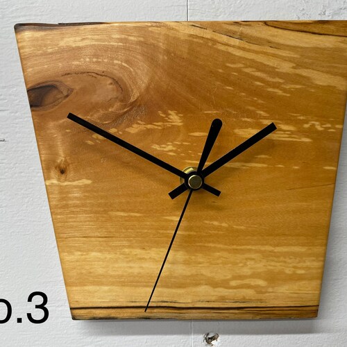 Small Silver Birch Wooden Wall Clock Small Wood Wall Clock Etsy UK