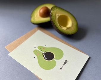 Avocuddle Postkarte