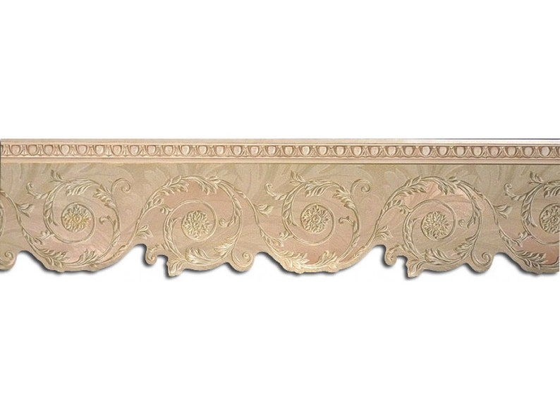 6 in X 15 Ft Prepasted Wallpaper Borders Vintage Wall Paper Etsy