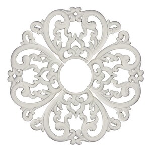 Ceiling Medallion - Chandelier Medallion 24 inches | Easy to Install 4-Piece Set | Made from Polyurethane