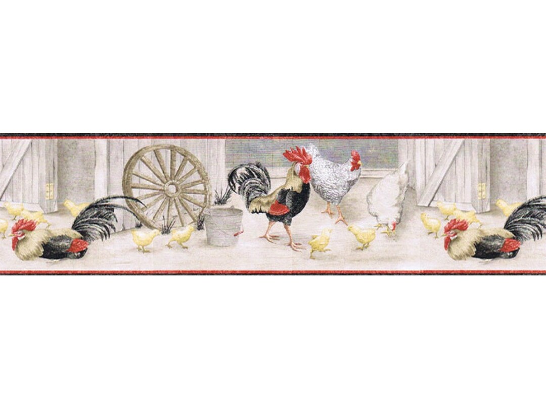 6 7/8 in X 15 Ft Prepasted Wallpaper Borders Birds Wall Paper Border