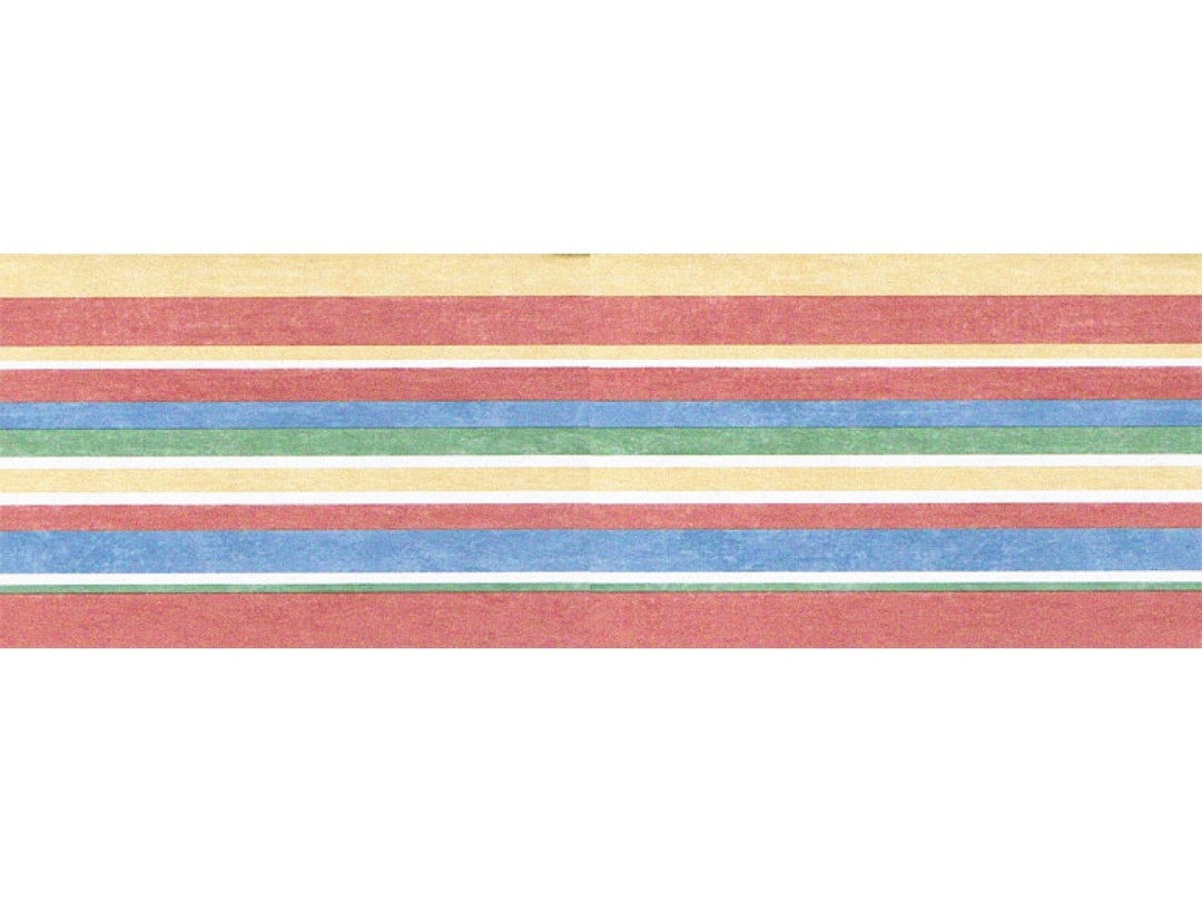 5 1/8 in X 15 Ft Prepasted Wallpaper Borders Stripes Wall Paper Border