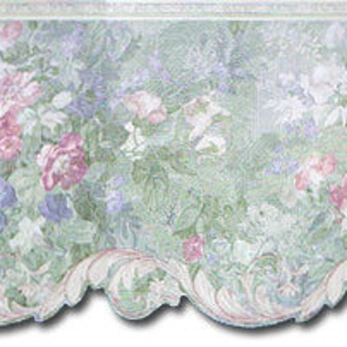 Prepasted Wallpaper Borders Floral Wallpaper Border 62743DC Etsy