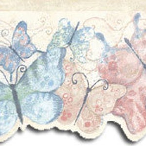 Prepasted Wallpaper Borders - Butterfly Wallpaper Border SU75928DC