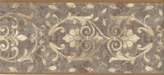 Dark Gold Moulding Design Wallpaper Border 2236 Wk Etsy