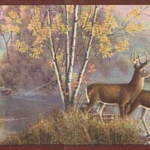 Prepasted Wallpaper Borders - Deers Wallpaper Border MRL2419