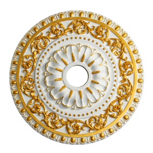 Ceiling Medallion - Ceiling Decorative Medallions for Chandelier -  Polyurethane Medallion - MD-7047 Ceiling Medallion