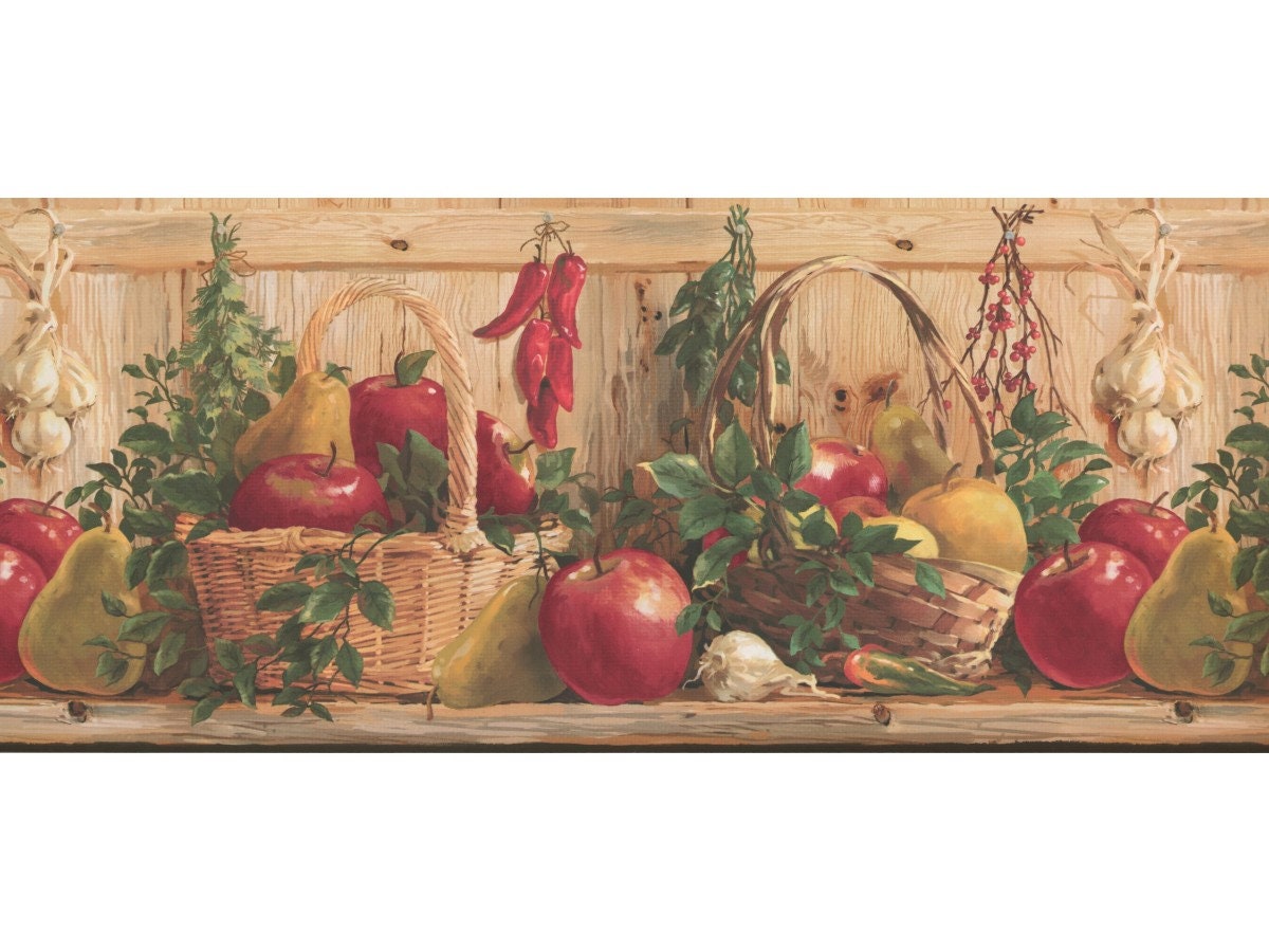 Kitchen Wallpaper Border 2322 Kr Etsy