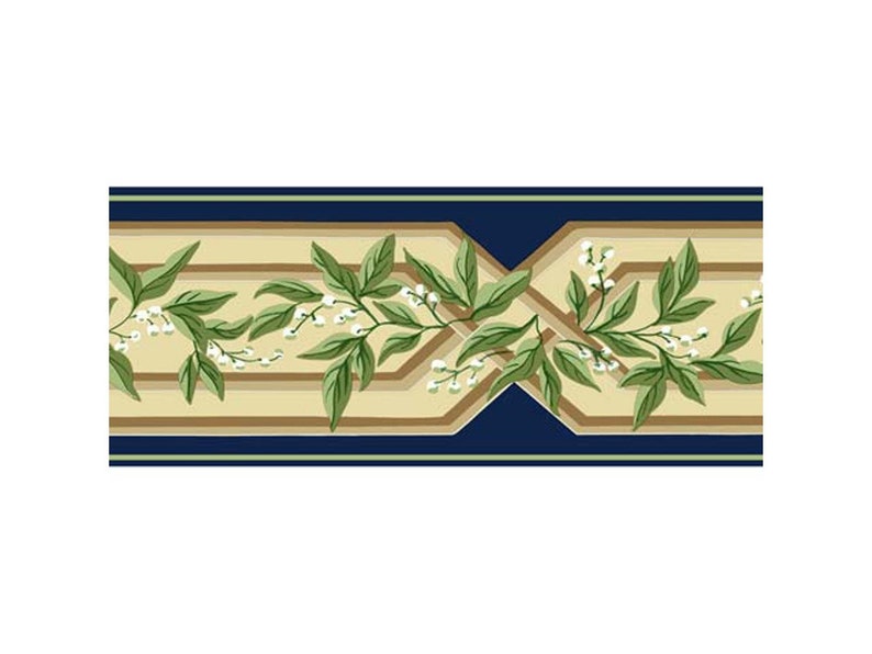 5 1/8 in X 15 Ft Prepasted Wallpaper Borders Vintage Wall Etsy