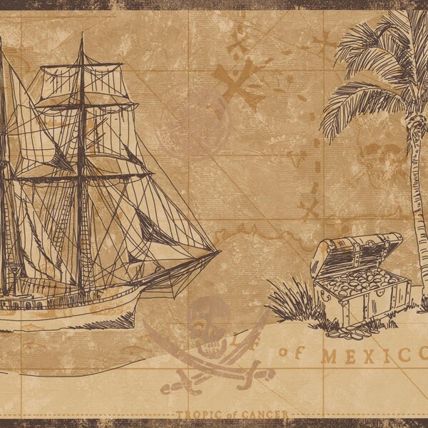 Nautical Wallpaper Border Etsy