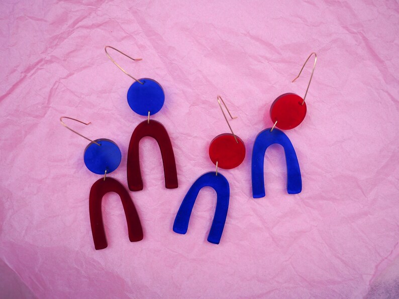 Earrings / Statement Earrings / Fun Earrings / Laser Etsy