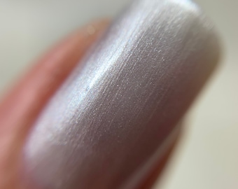 Pearl White Nail Polish 5-Free Indie Nail Polish Animal Cruelty-Free Classy Cute Gifts for her Palm-Free