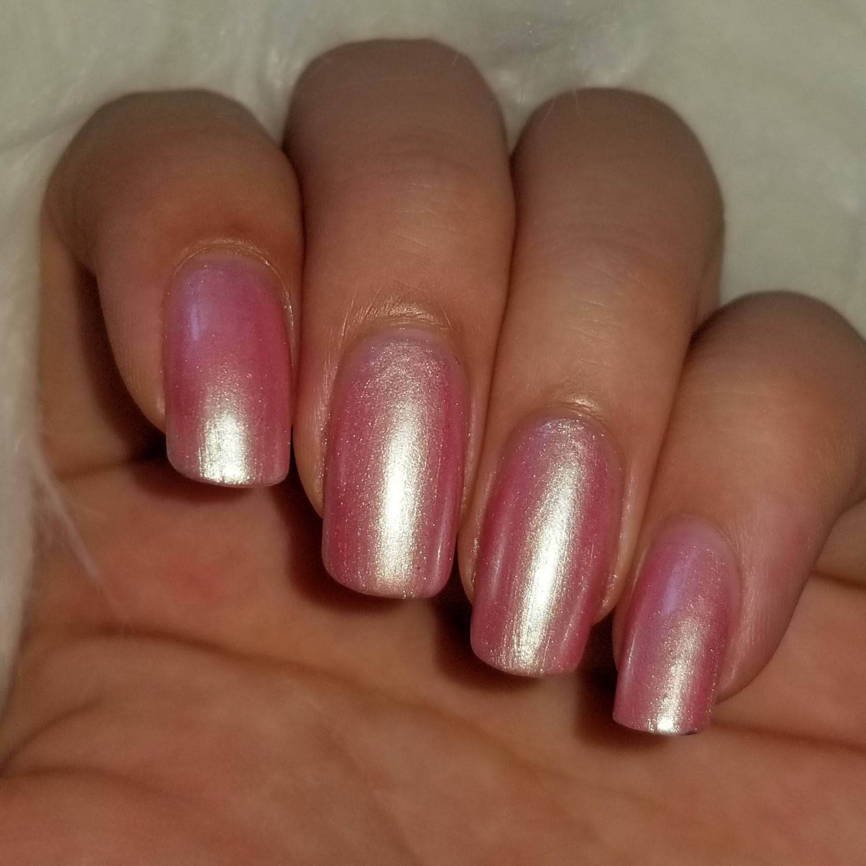 Athena | Baby Pink Square Pearl Nails