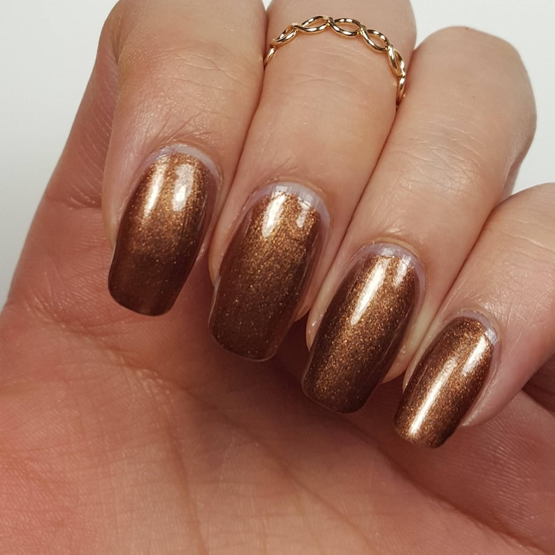 Dark Brown Nail Polish 5free Handmade Indie Nail Polish Etsy Canada