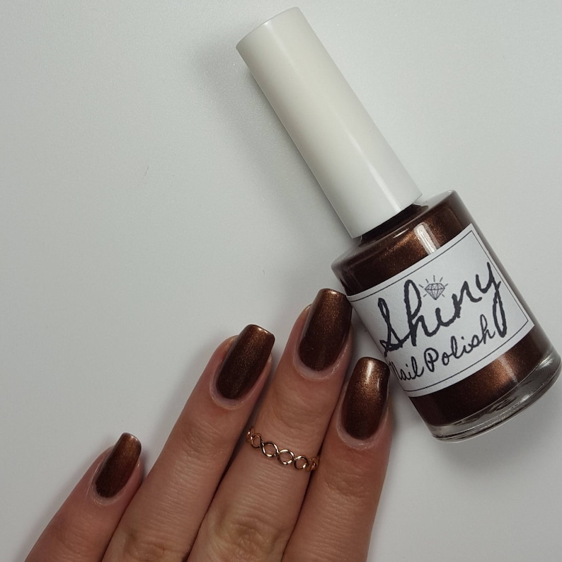 Dark Brown Nail Polish 5free Handmade Indie Nail Polish Etsy Canada