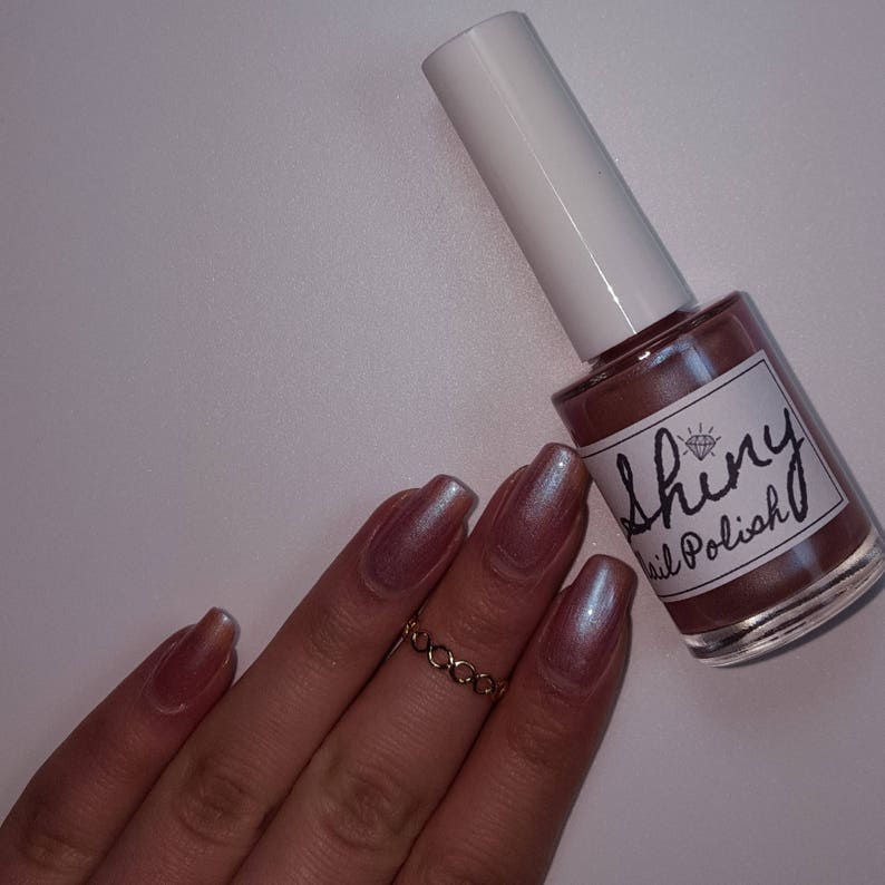 Light Rose Pink Nail Polish 5-Free Handmade Indie Nail Polish Animal Cruelty-Free Classy Cute Gifts for her Palm-Free bild 5