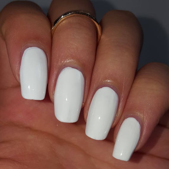 white nail polish