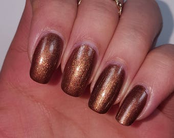 Dark Brown Nail Polish 5-Free Handmade Indie Nail Polish Cruelty-Free Cute Gifts for her Palm-Free