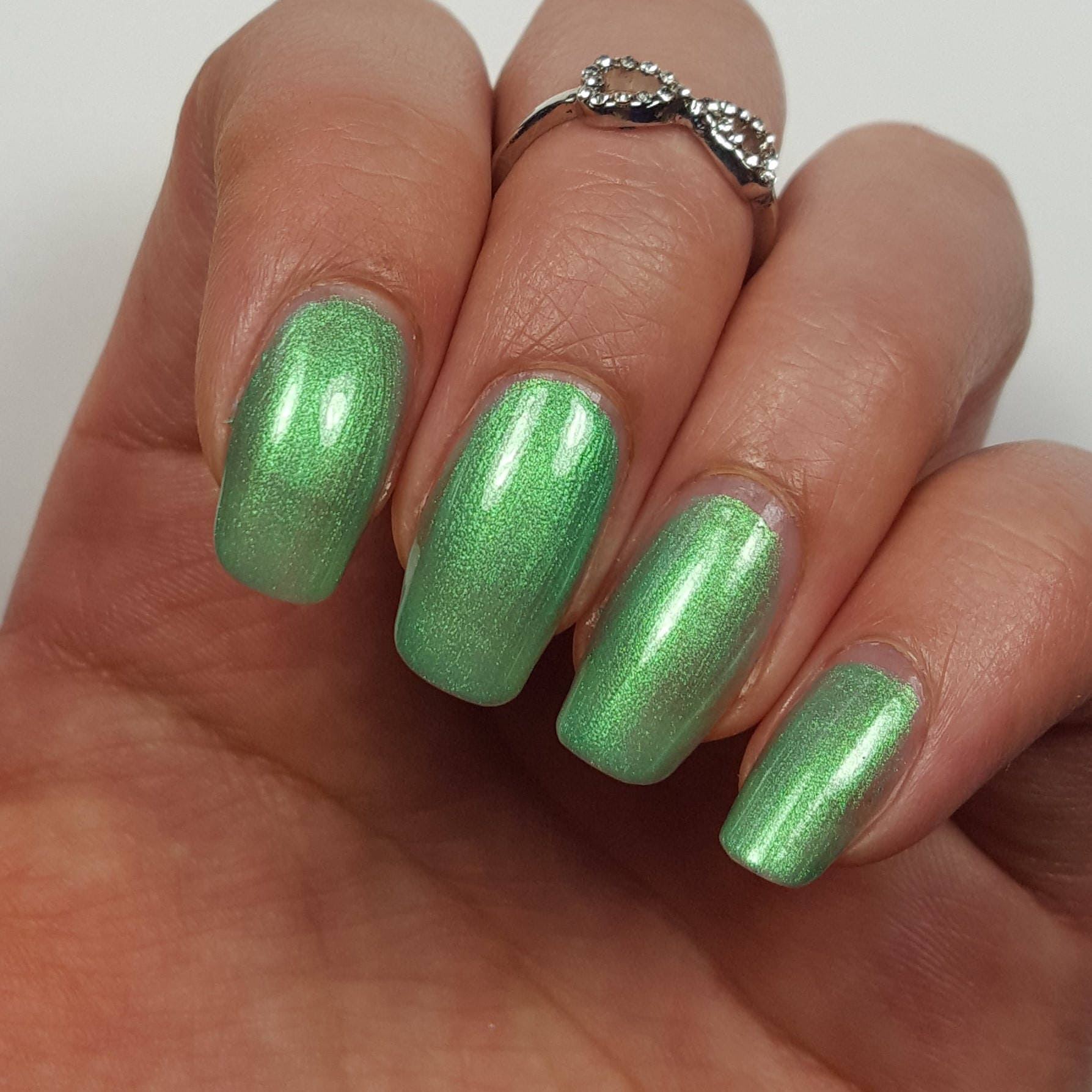 Light Green Nail Polish 5-free Handmade Indie Nail Polish