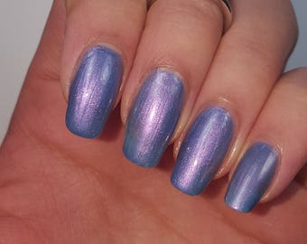 Purple Blue Nail Polish 5-Free Handmade Indie Nail Polish Vegan Cruelty-Free Gifts for her Palm-Free