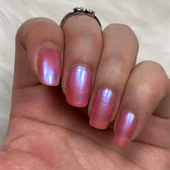 Top 30 Cute Two Colored Nail Design Ideas (2023 Update) | Pink blue nails,  Pink tip nails, Almond nails pink