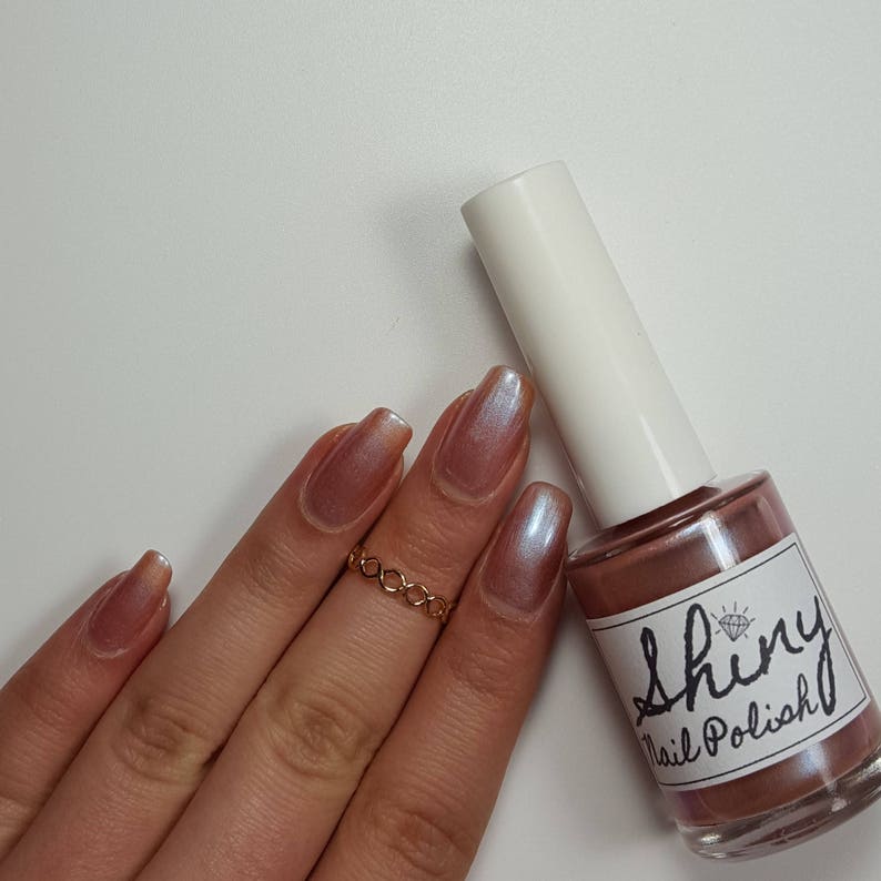Light Rose Pink Nail Polish 5-Free Handmade Indie Nail Polish Animal Cruelty-Free Classy Cute Gifts for her Palm-Free bild 10