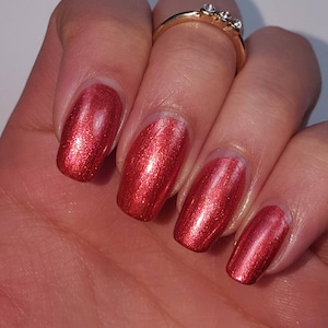 Copper Red Nail Polish 5-Free Handmade Indie Nail Polish Cruelty-Free Vegan Classy Cute Gifts For Her Palm-Free