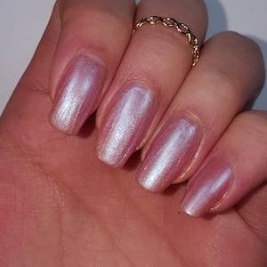 Light Rose Pink Nail Polish 5-Free Handmade Indie Nail Polish Animal Cruelty-Free Classy Cute Gifts for her Palm-Free