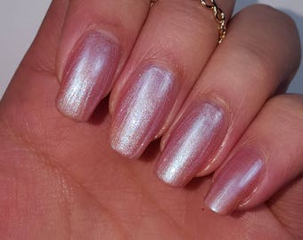 Light Rose Pink Nail Polish 5-Free Handmade Indie Nail Polish Animal Cruelty-Free Classy Cute Gifts for her Palm-Free
