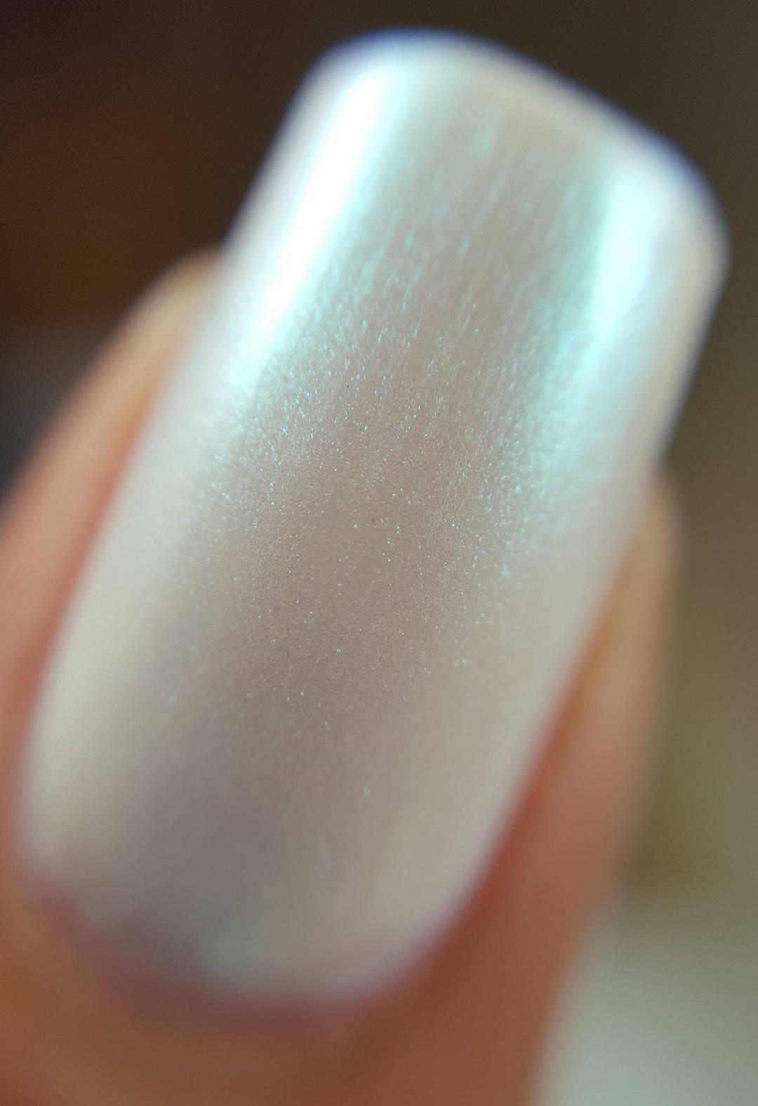 Pearl Iridescent White Nail Polish DUO Handmade Indie Nail Polish Animal Cruelty-free Classy