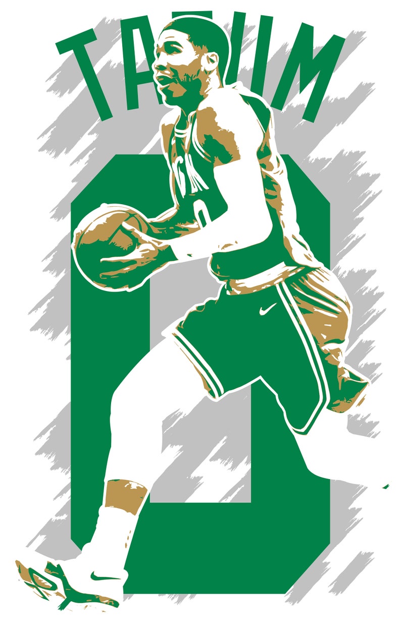 JAYSON TATUM art print FREE shipping | Etsy