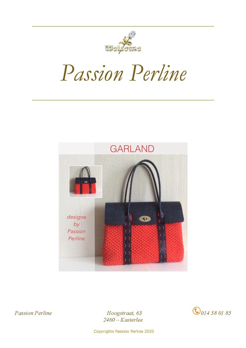 PATTERN handbag GARLAND