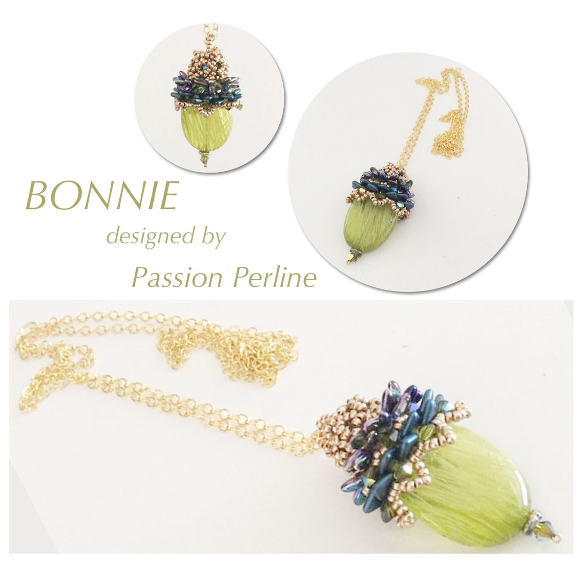 Pattern Necklace BONNIE - Etsy