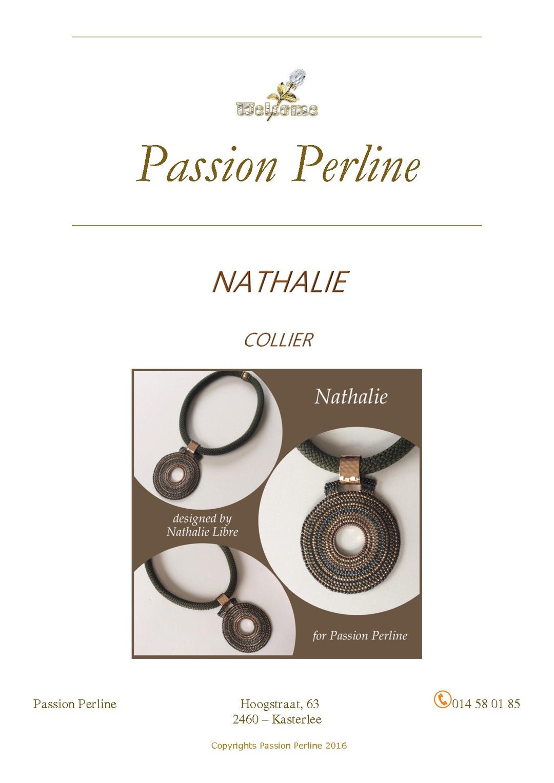 Pattern Necklace NATHALIE - Etsy