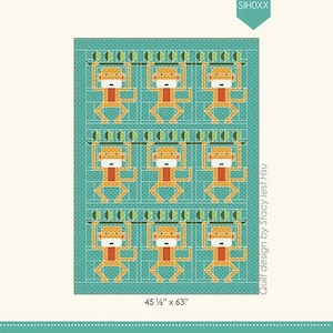 Funny Monkey Quilt Pattern Funny Monkey Quilt Pattern