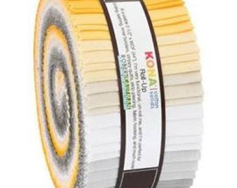 KONA Cotton 30/'s Palette by Darlene Zimmerman Bundle JELLY ROLL 40 2.5-inch Strips from Robert Kaufman ru-583-40