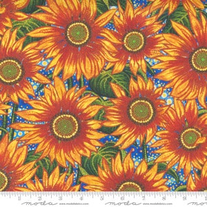 12&quot; End of Bolt Sunflower Dreamscapes Sunflowers by Ira Kennedy for Moda fabrics 51251 11