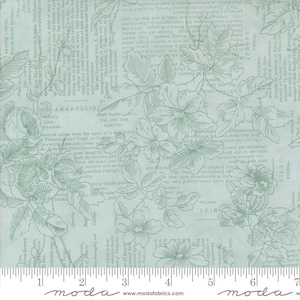 Muse Poetry of Flowers Sky by 3 Sisters for Moda Fabrics 44392 12 Fabric is sold in HALF YARD increments
