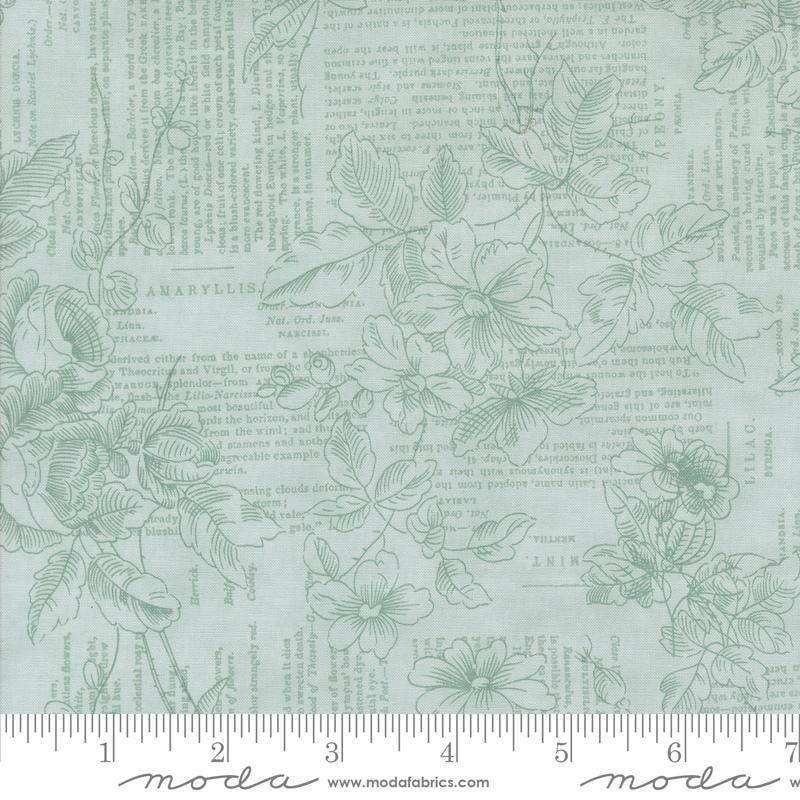 Muse Poetry of Flowers Sky by 3 Sisters for Moda Fabrics 44392 12 Fabric is sold in HALF YARD increments
