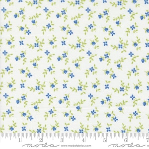 Cali & Co Vine and Bud Cloud Cobalt by Corey Yoder for Moda Fabrics 29192 21 This fabric is sold in HALF Yard increments