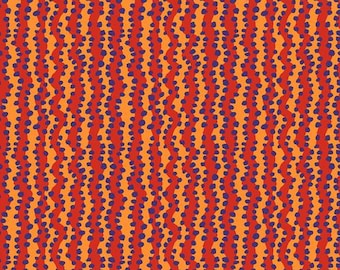 SM Buble Stripe Red Brandon Mably Kaffe Fassett Collective Februrary 2025 for Free Spirit PWBM097.RED Sold in HALF yard increments