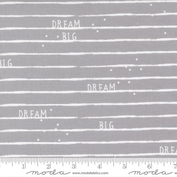 D is for Dream  Dark Grey Stripes by Paper And Cloth for Moda Fabrics 25126 12 Sold in HALF yard increments